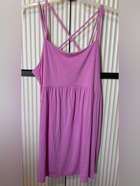 Old Navy Pink Cross-Back Dress